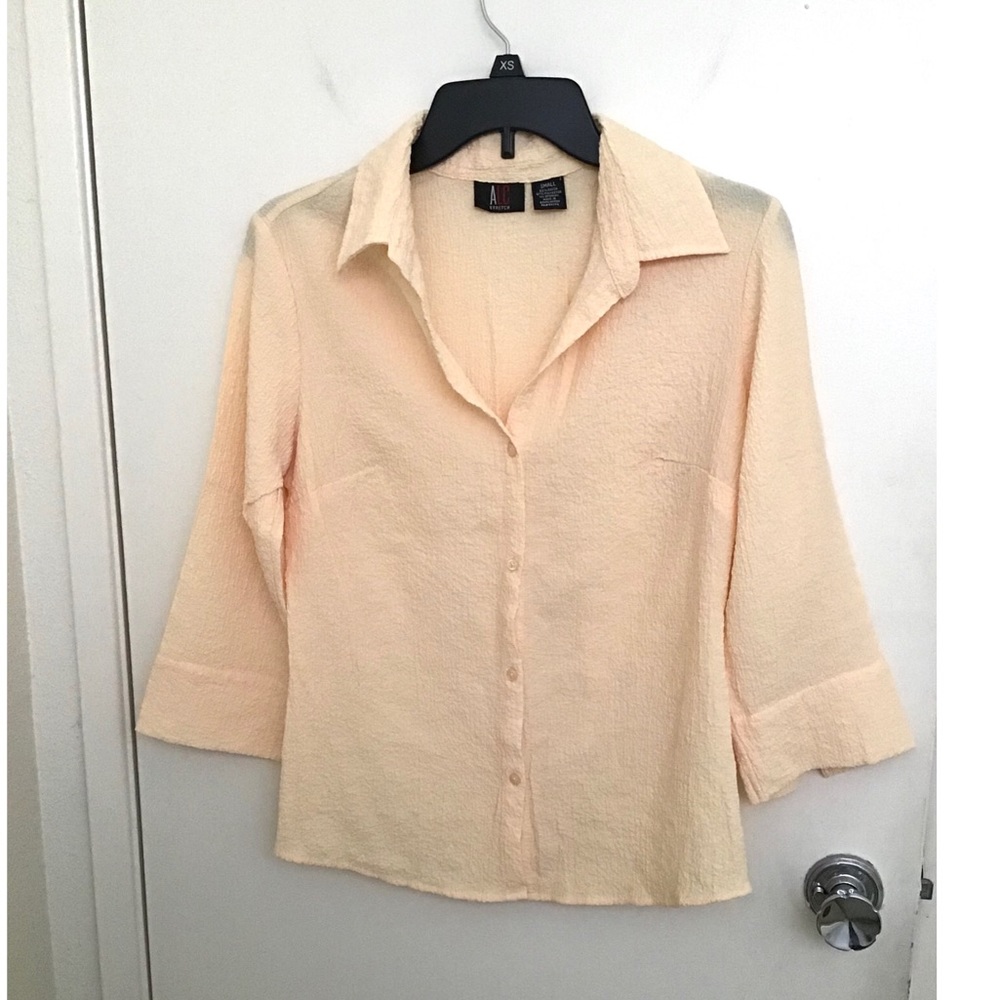Vintage ALC Crinkle Textured Blouse